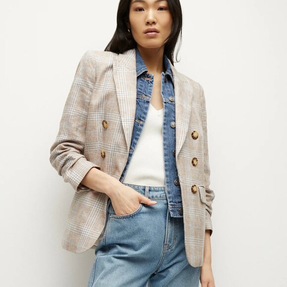 Veronica Beard Plaid Linen Suit - Picture 10 of 16